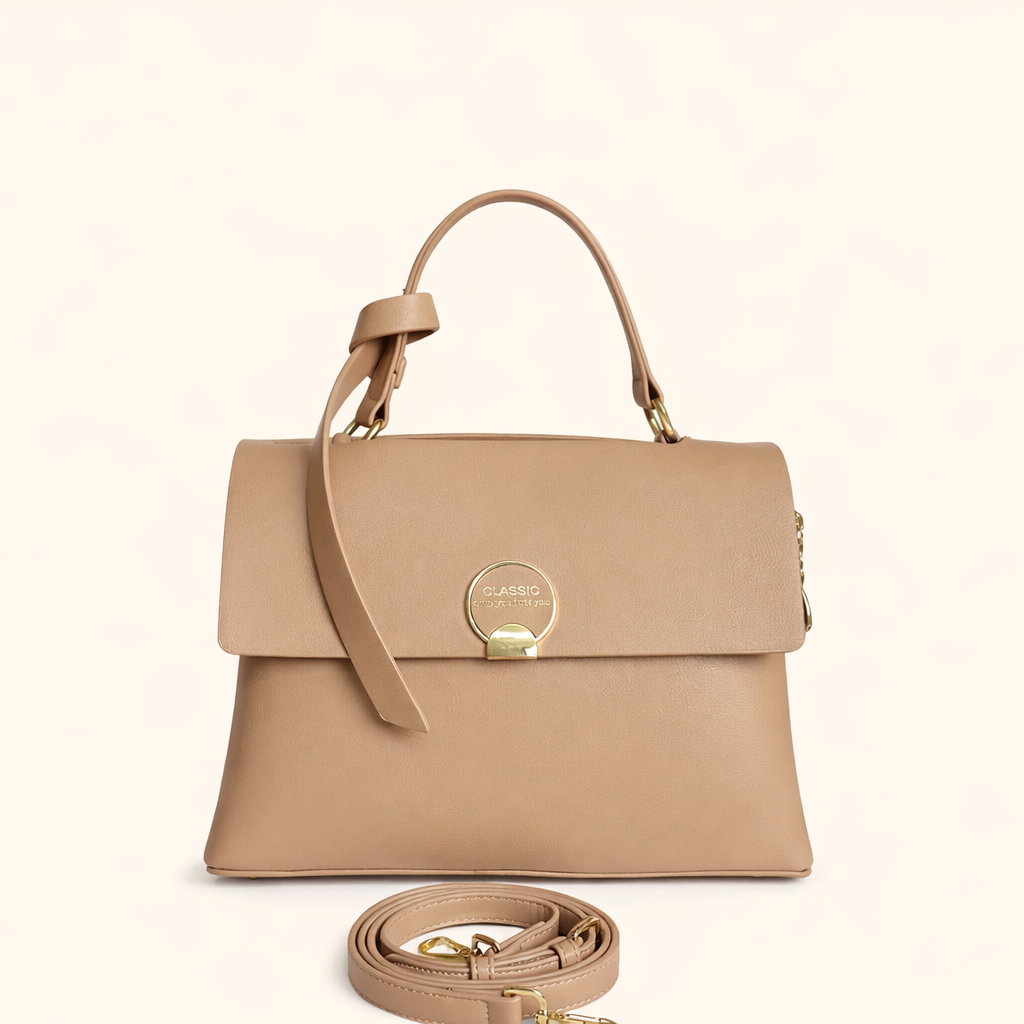 Classic Dual-Tone Structured Satchel
