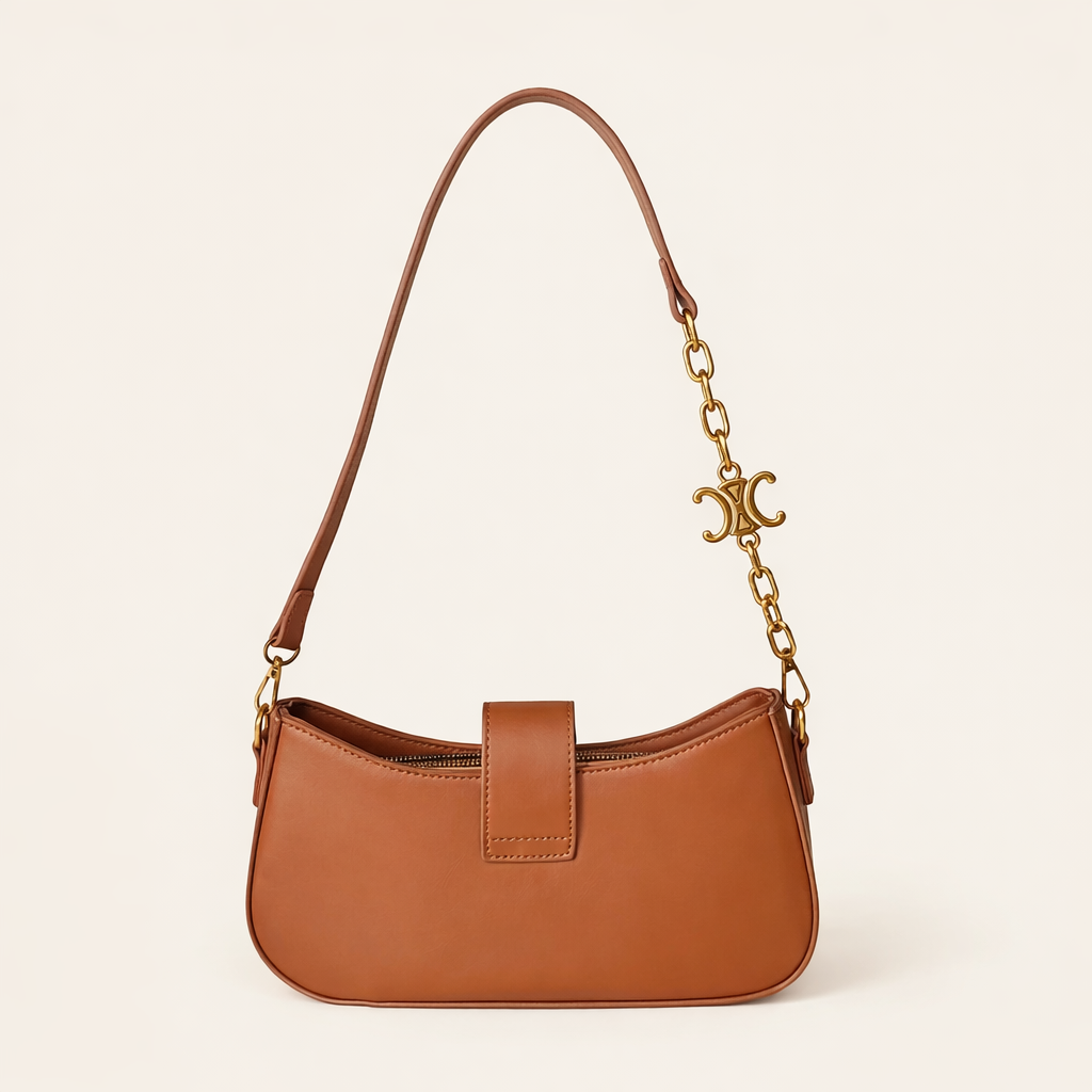 Glamvii Celine Shoulder Bag (Tan Brown)
