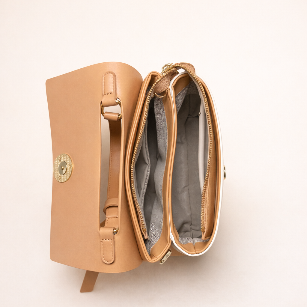 Classic Dual-Tone Structured Satchel