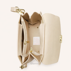 Khaki Luxe Classic Shoulder Bag