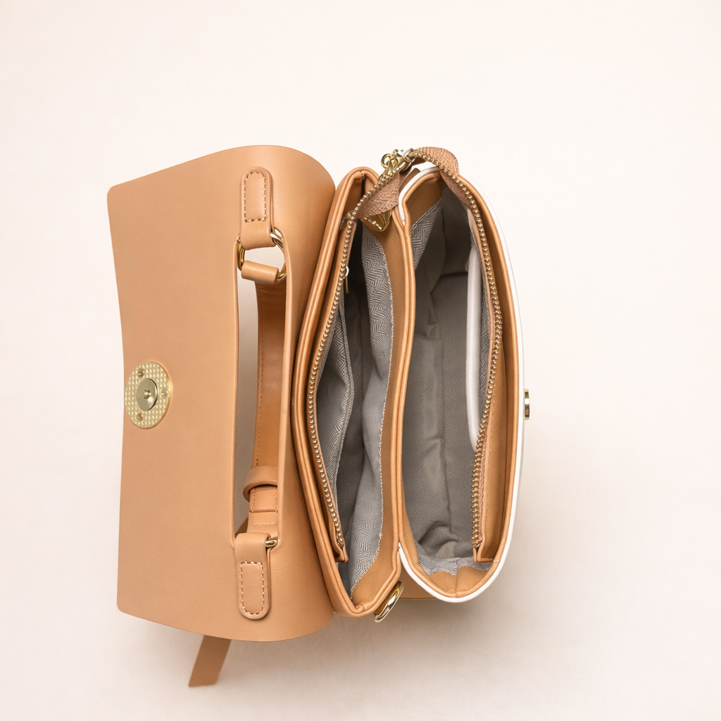 Classic Dual-Tone Structured Satchel