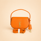 YSL Luxe Shoulder Bag - Vibrant Orange