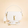 YSL Luxe Shoulder Bag - Ivory White