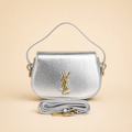 YSL Hand Bag - Metallic Silver.