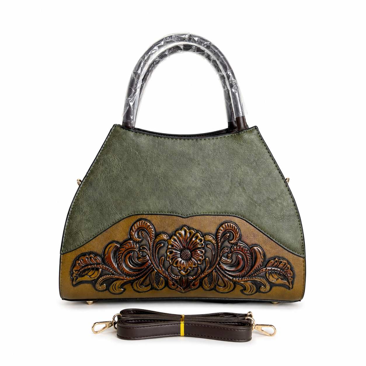 Royal Carved Elegance- Green