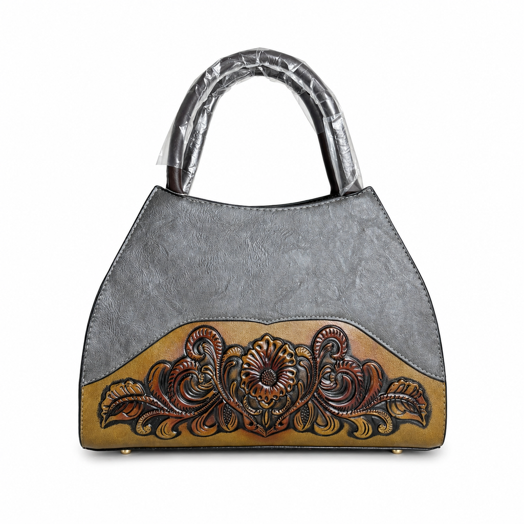Royal Carved Elegance- Gray