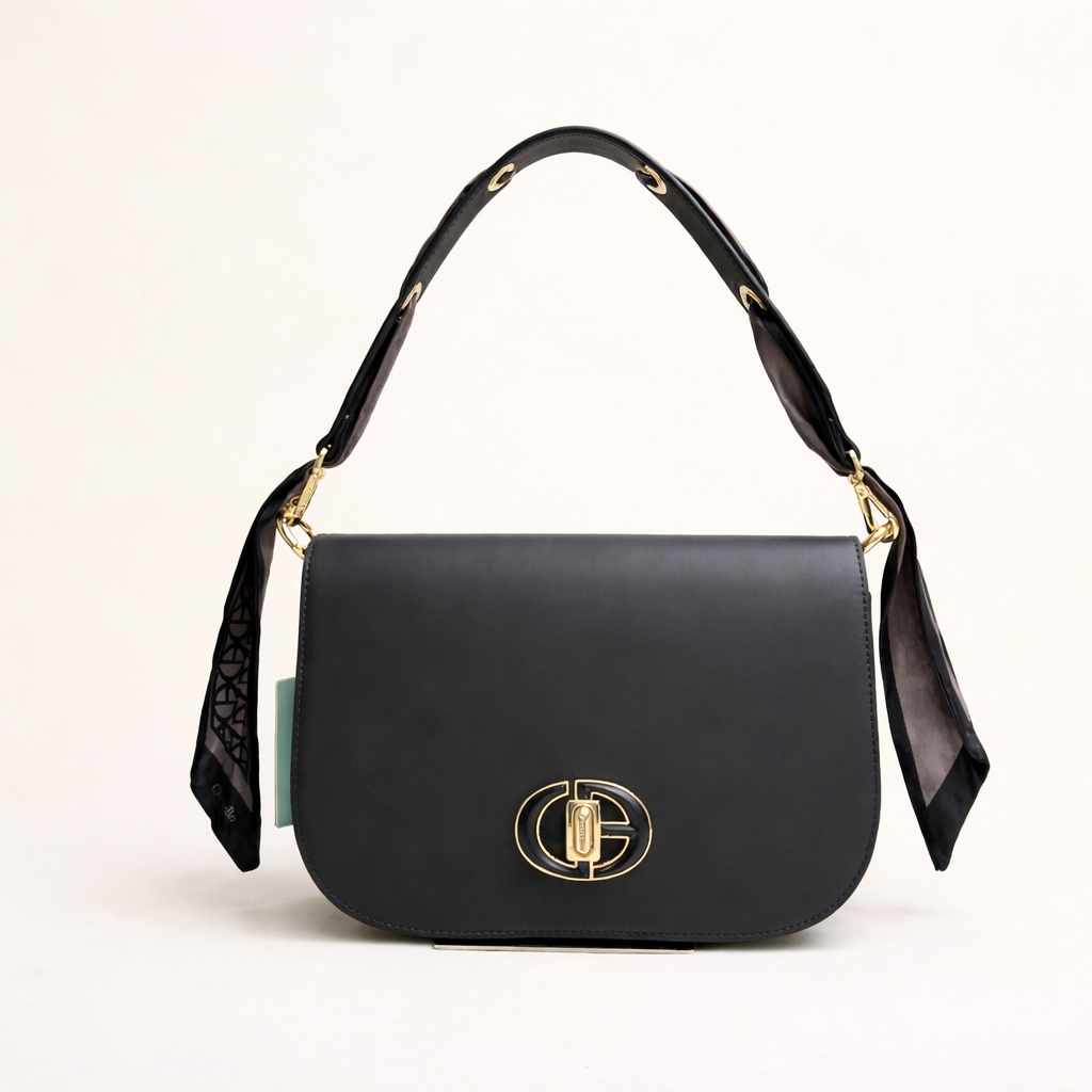 Chrisbella Vantique Shoulder Bag- Black