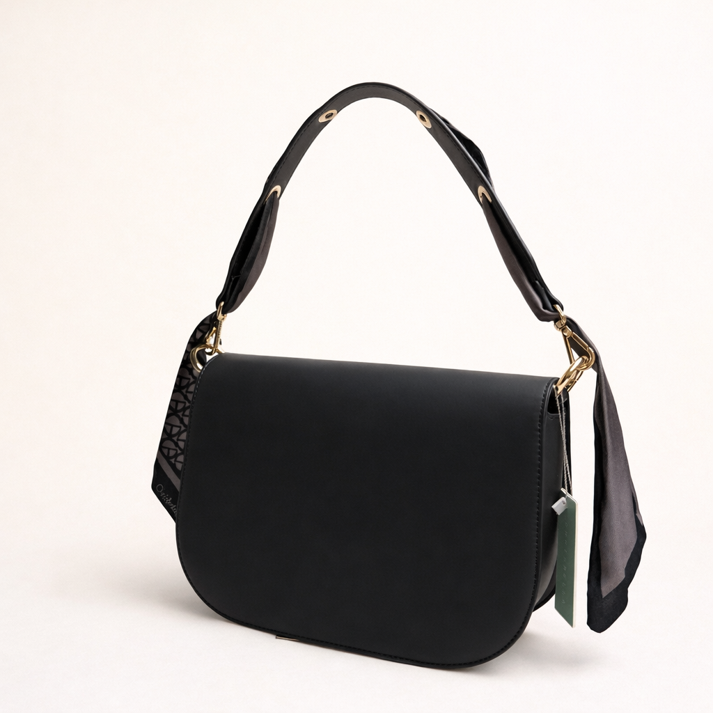 Chrisbella Vantique Shoulder Bag- Black