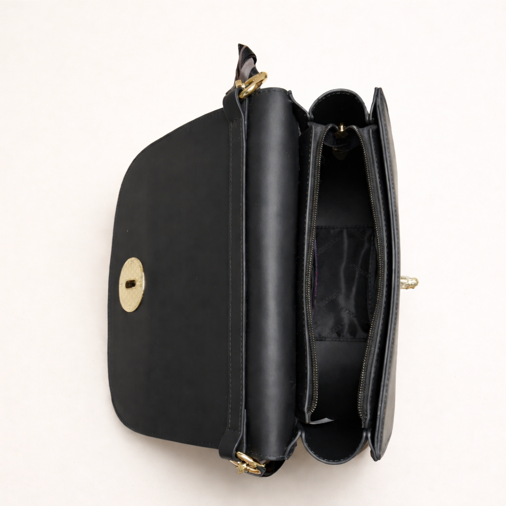 Chrisbella Vantique Shoulder Bag- Black