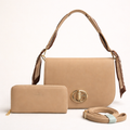 Chrisbella Vantique Shoulder Bag- Beige