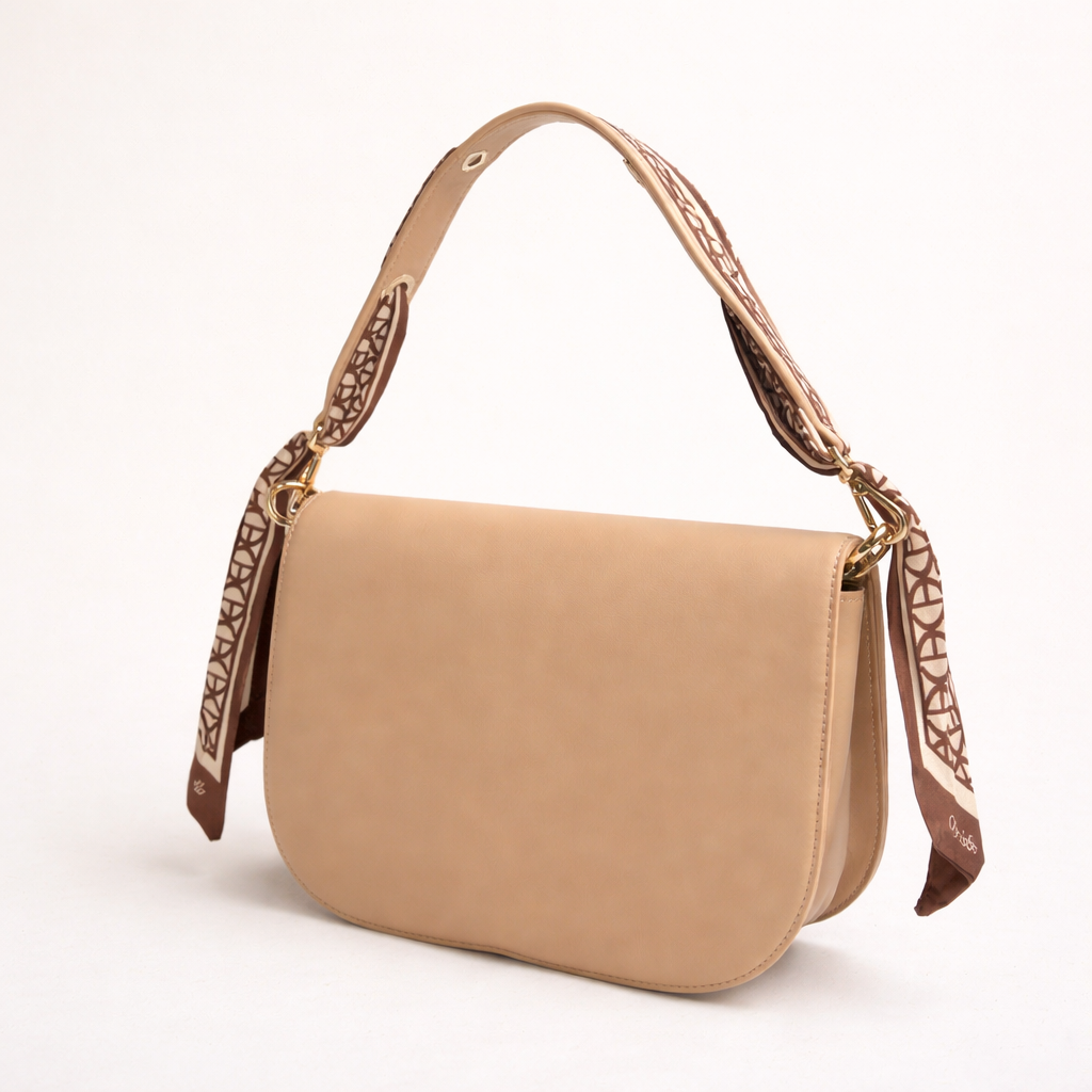 Chrisbella Vantique Shoulder Bag- Beige