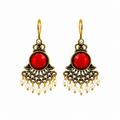Pearl Fan Earrings