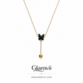 Glamvii Butterfly Drop Necklace
