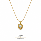 Glamvii Opal Radiance Pendant Necklace