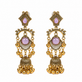 Lavender Bloom Antique Jhumka Earrings