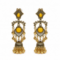 Golden Sun Antique Jhumka Earrings