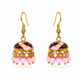 Blush Mosaic Mini Jhumka Earrings