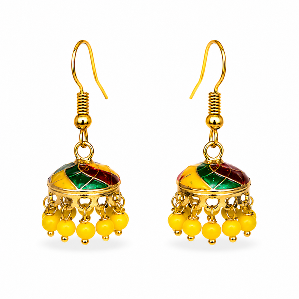 Sunshine Mosaic Mini Jhumka Earrings