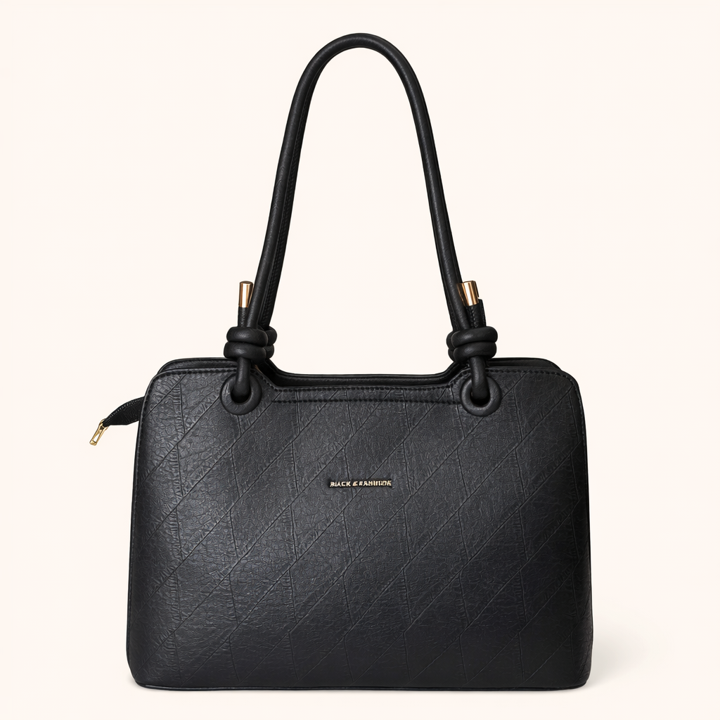 Quilted Knot Handle Shoulder Bag