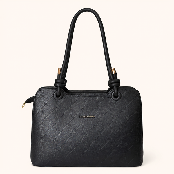 Quilted Knot Handle Shoulder Bag