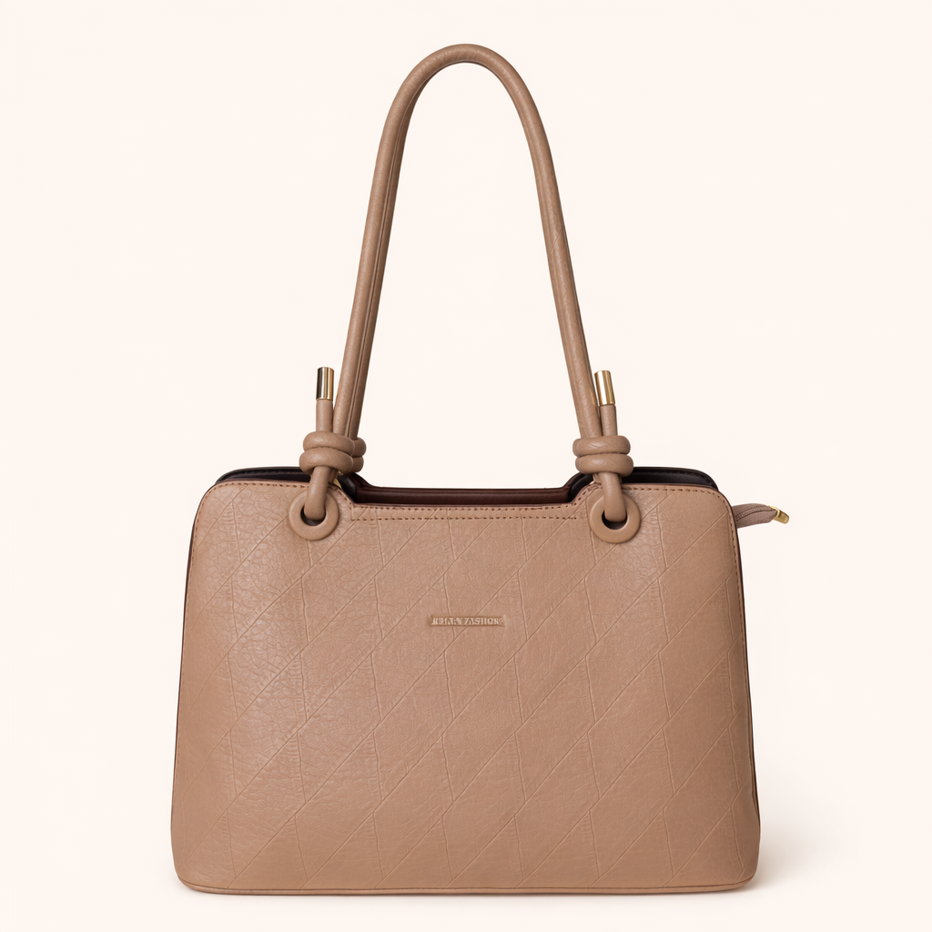 Quilted Knot Handle Shoulder Bag