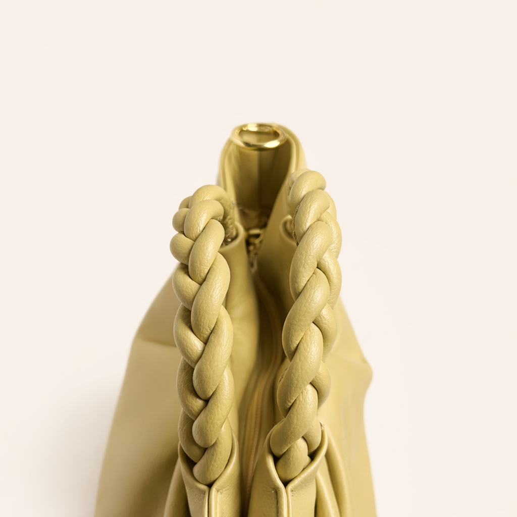 Butter Gold Elegance Braided Handle Bag