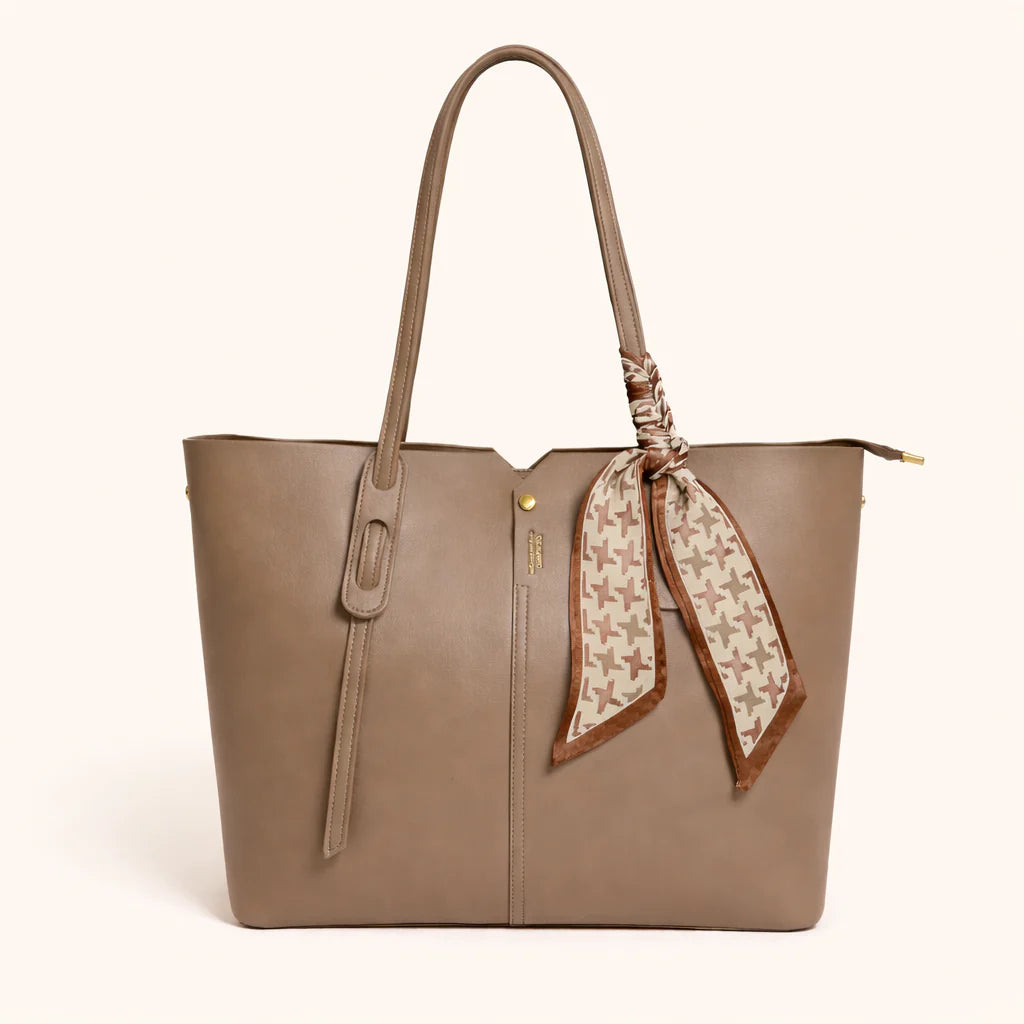 Luxe Tote Bag - Brown
