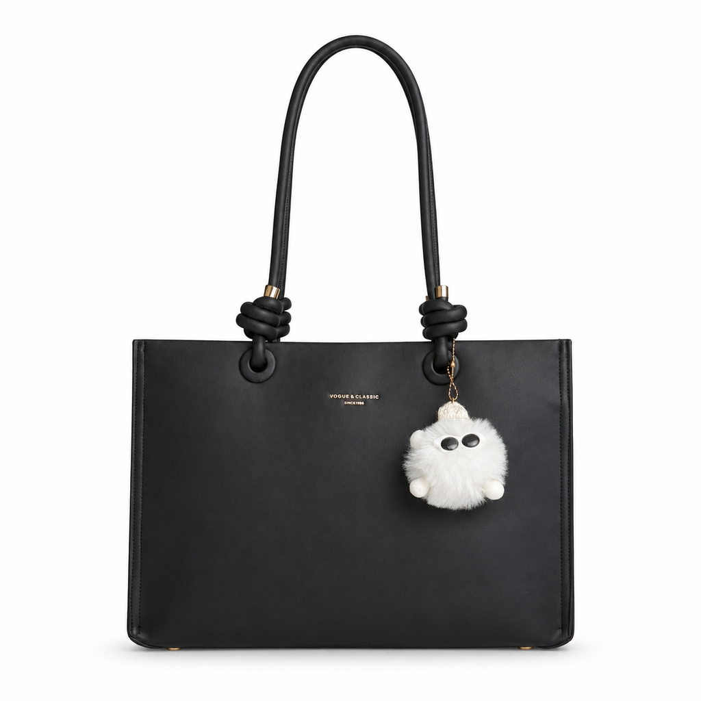 Burgundy Belle Tote Jet Black