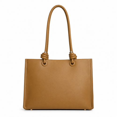 Burgundy Belle Tote Warm Honey Brown
