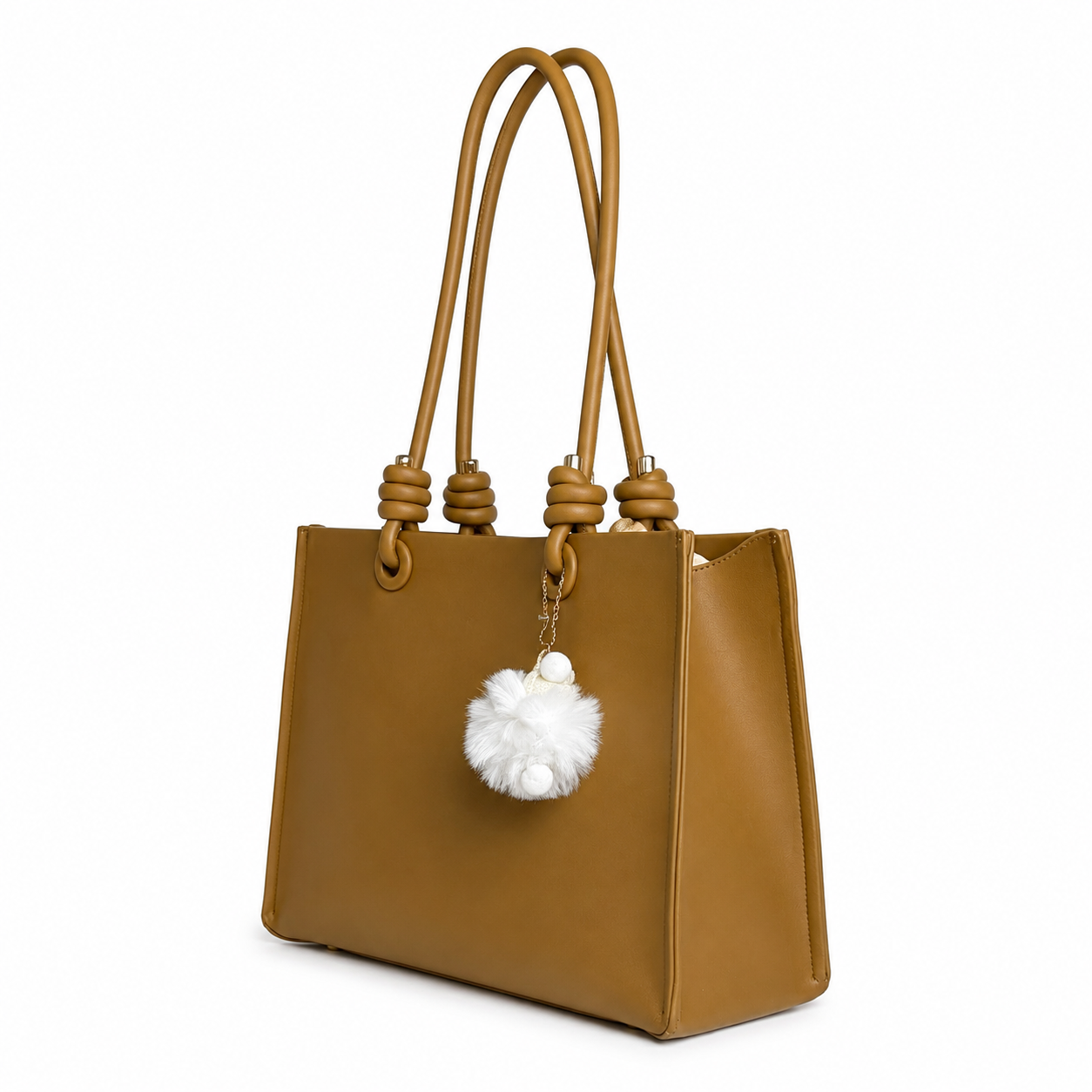 Burgundy Belle Tote Warm Honey Brown