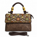 Autumn Bloom Satchel Coffe