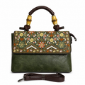 Autumn Bloom Satchel Green