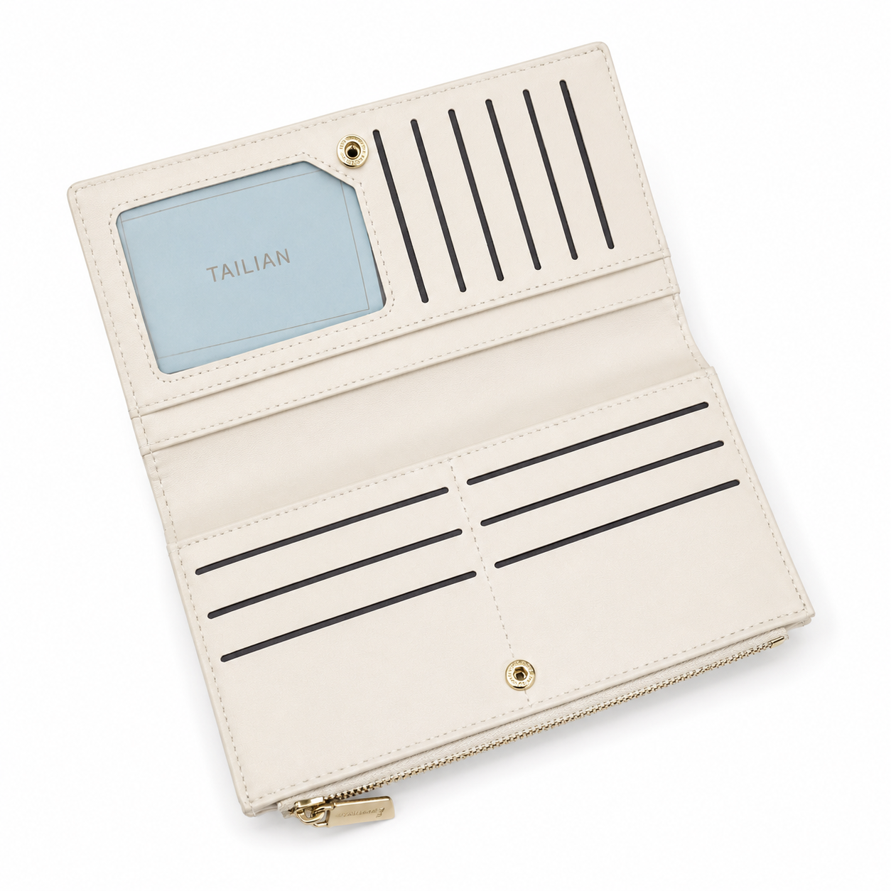 Aveline Beige Luxe Wallet