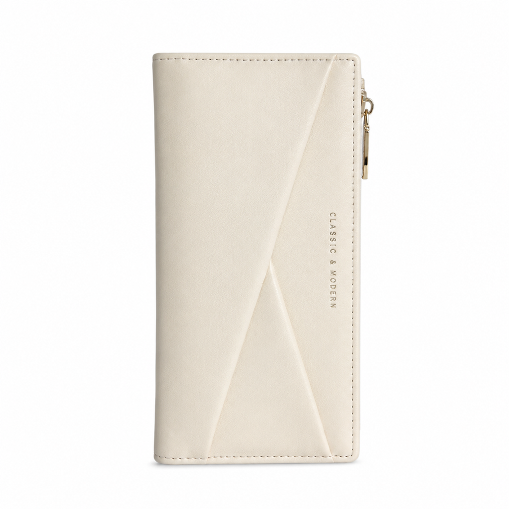 Aveline Beige Luxe Wallet