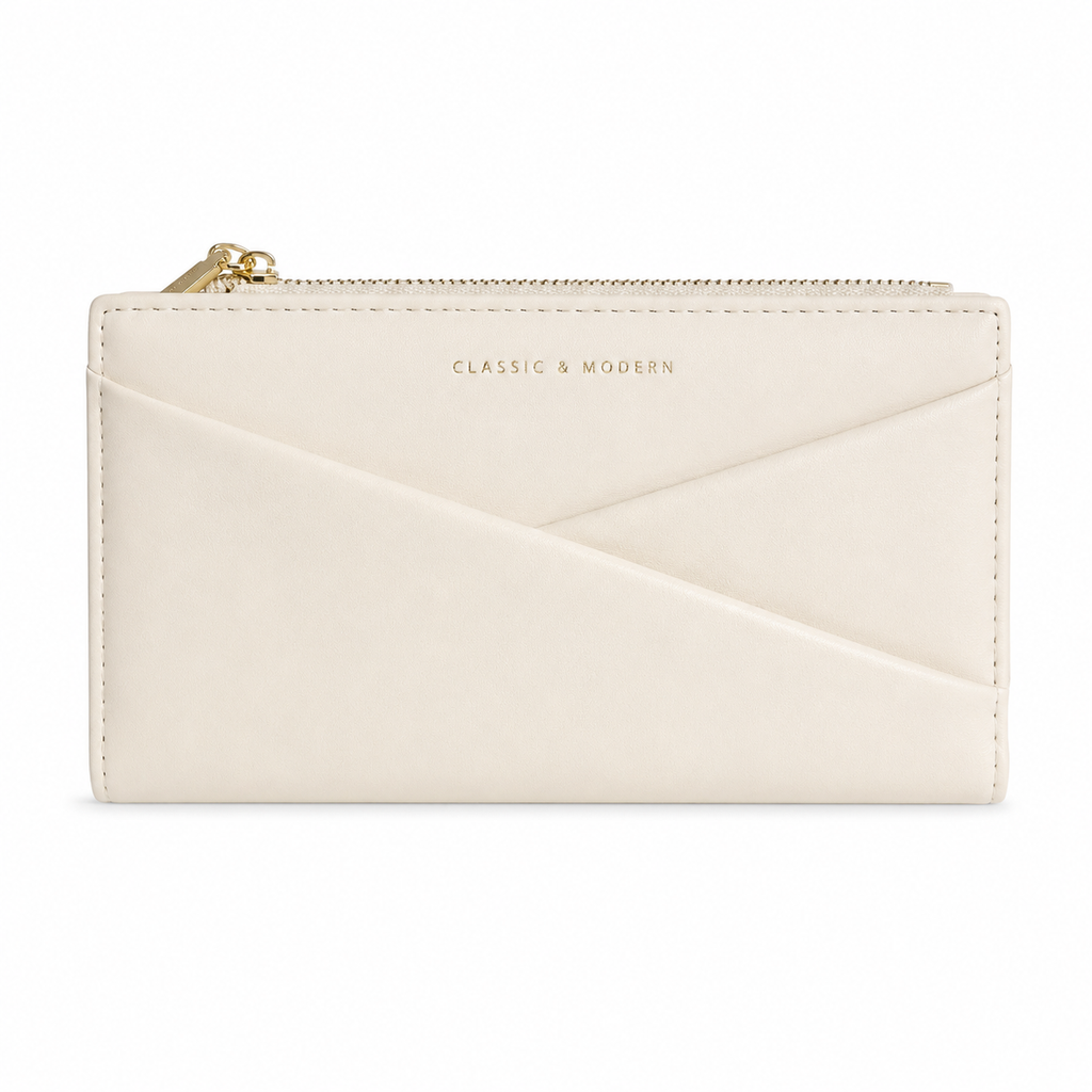 Aveline Beige Luxe Wallet