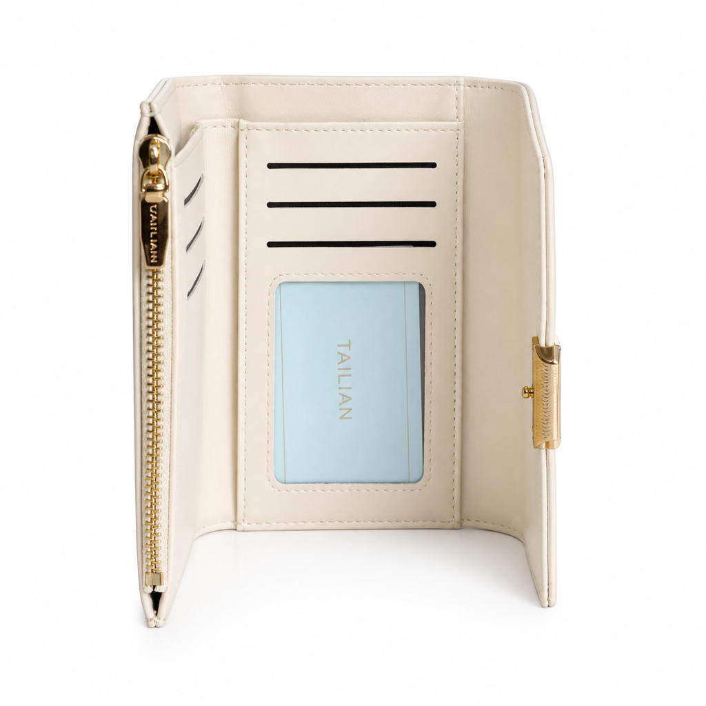 Luxe Elegance Wallet Ivory