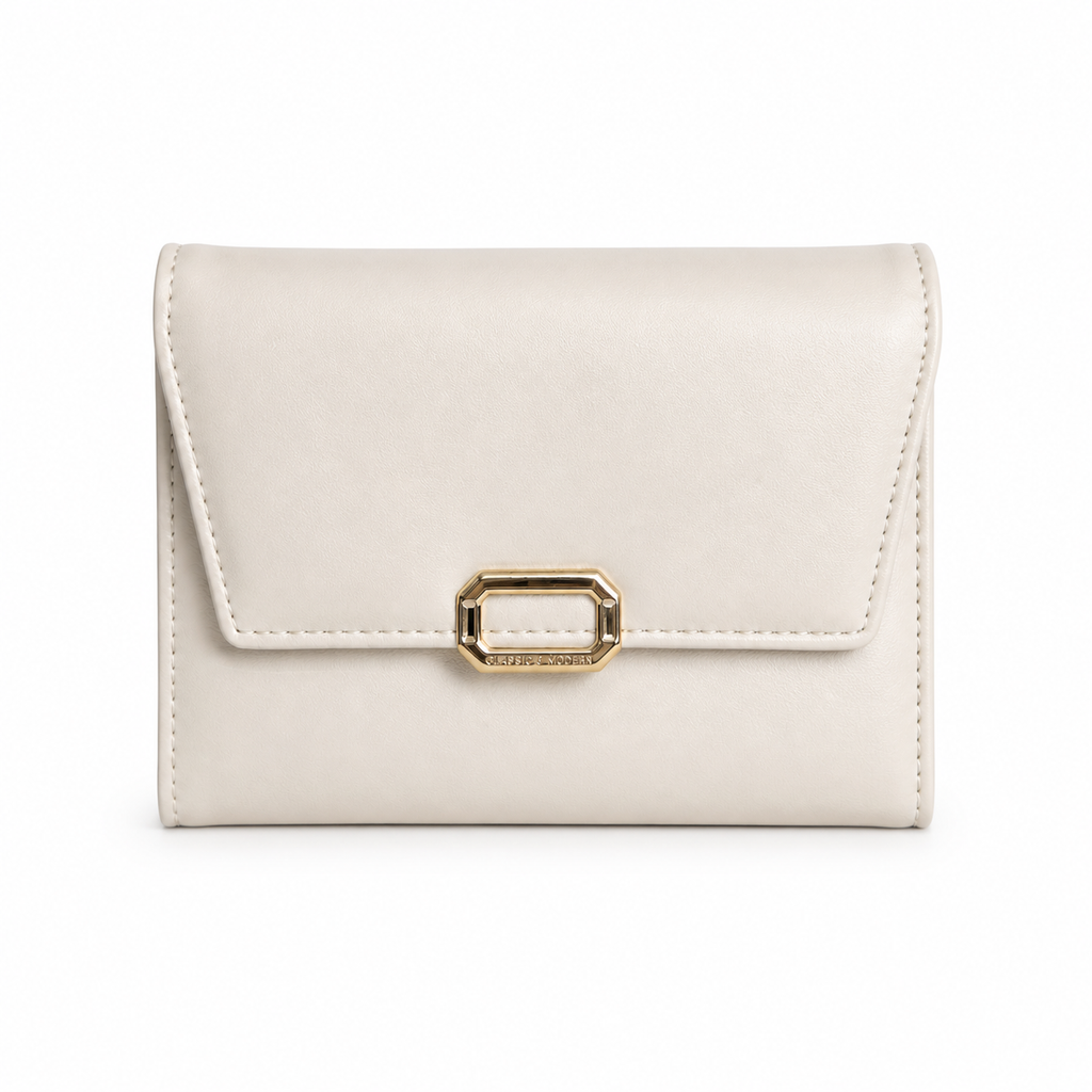 Luxe Elegance Wallet Ivory