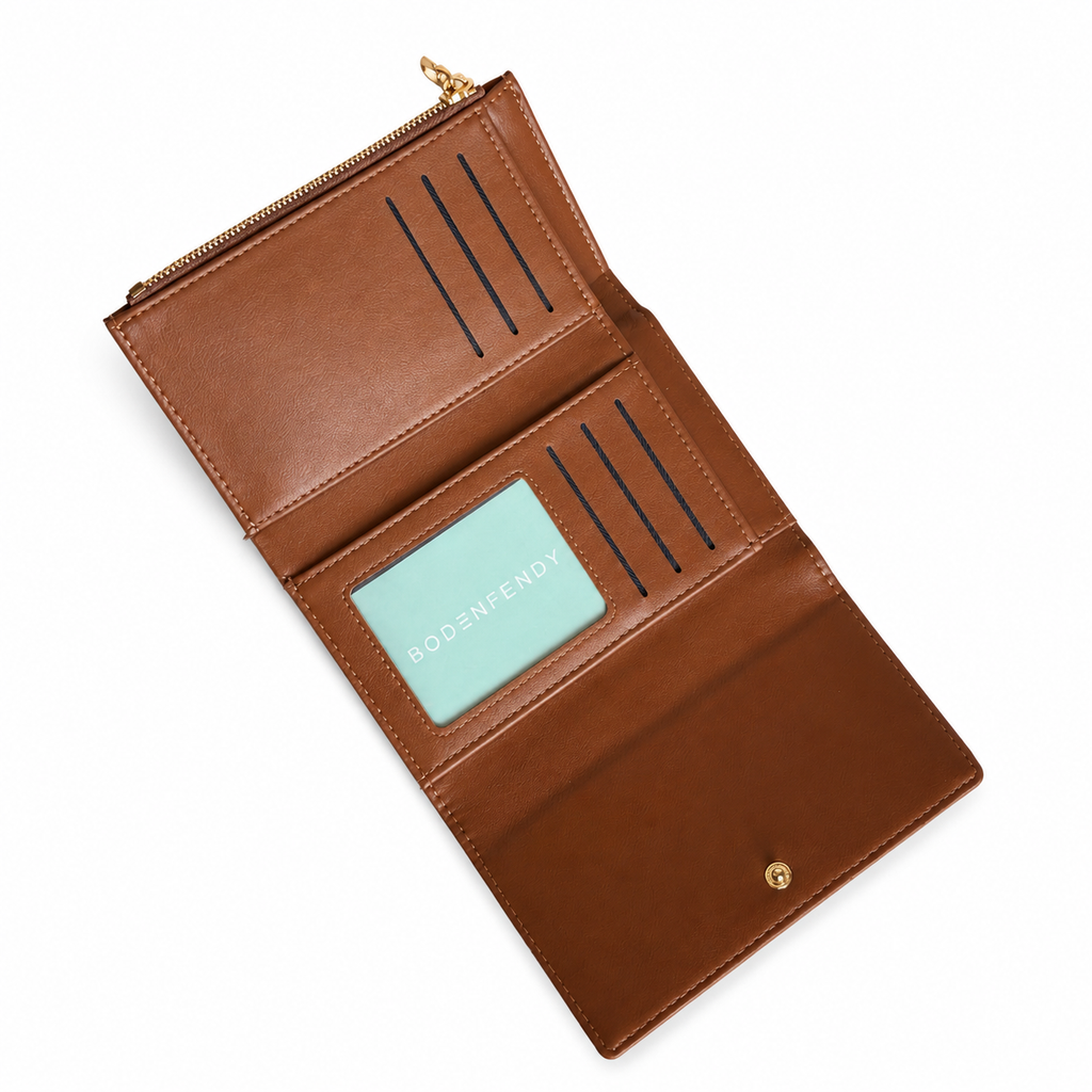 Luxe Elegance Wallet Brown