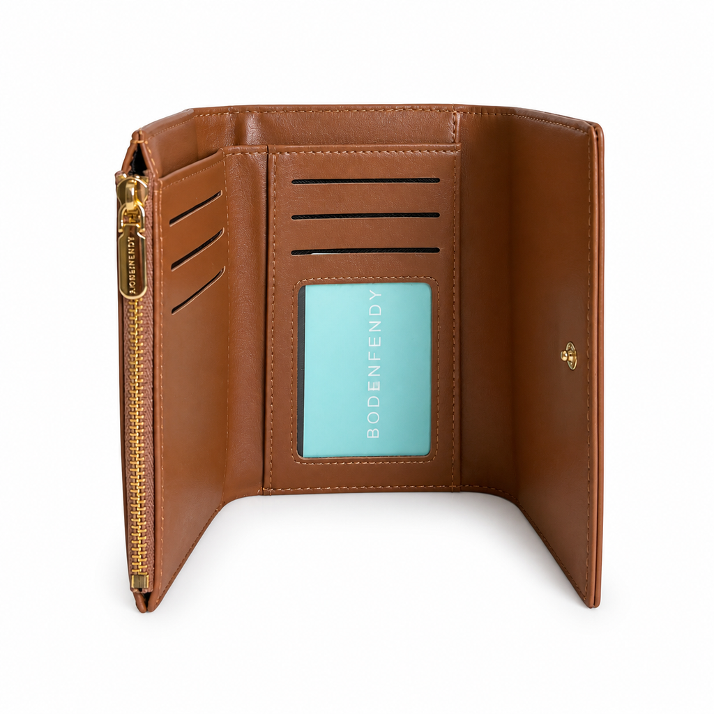Luxe Elegance Wallet Brown