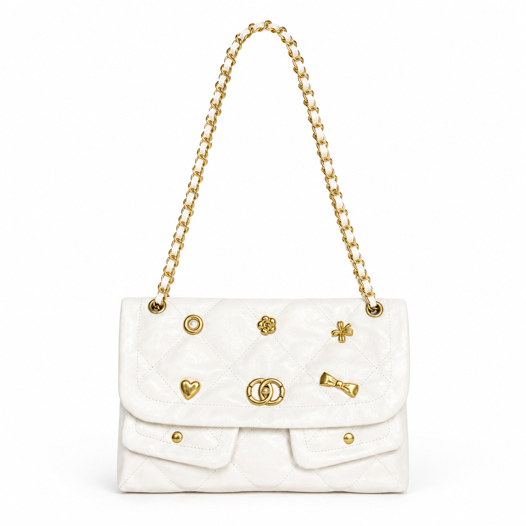 Aurielle Charm Quilted Shoulder Bag
