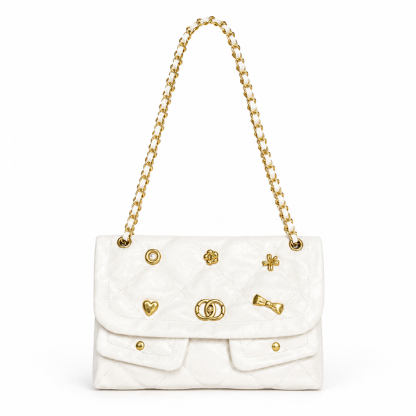 Aurielle Charm Quilted Shoulder Bag