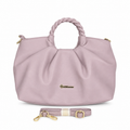 Lavender Elegance Braided Handle Bag