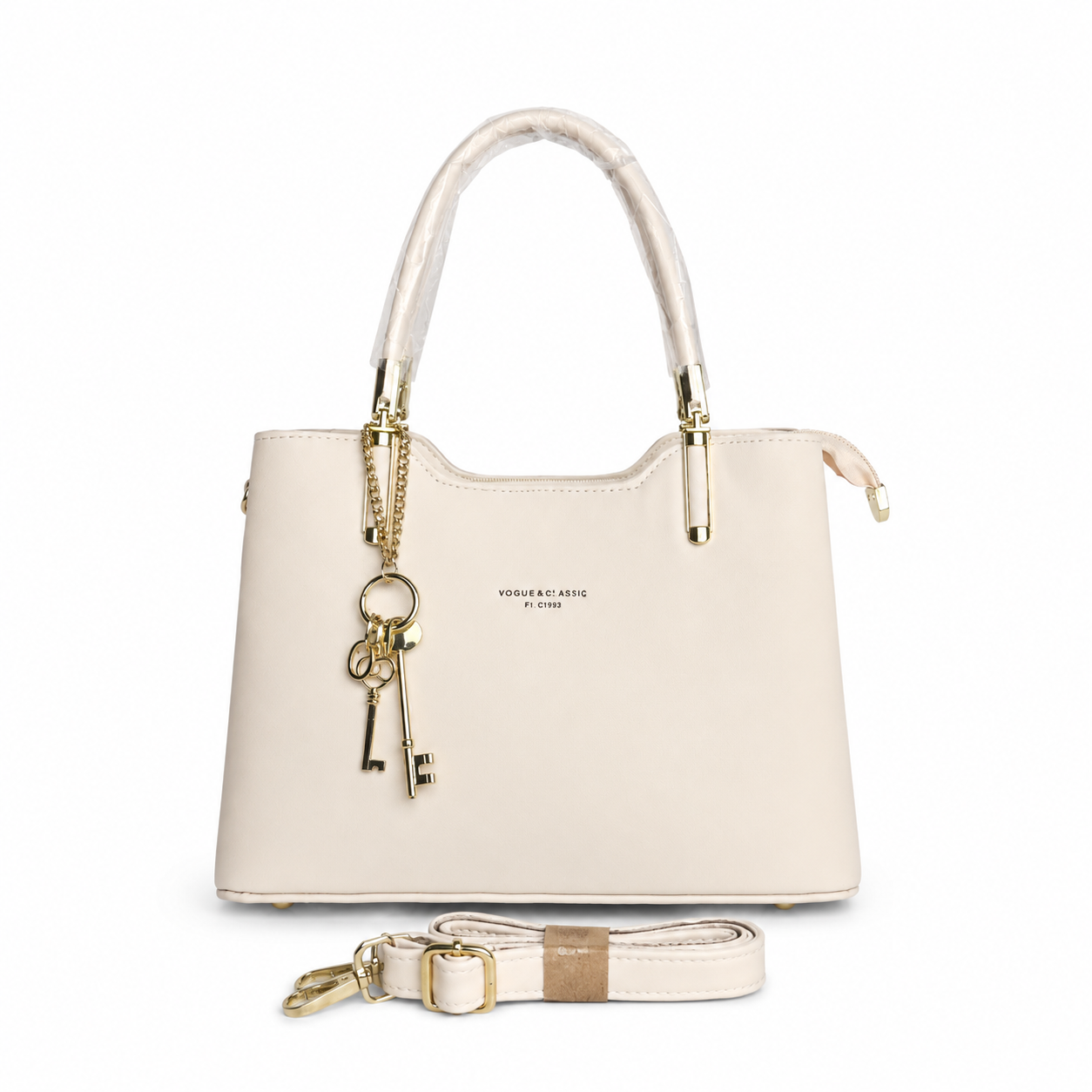 Crimson Elegance Ivory White