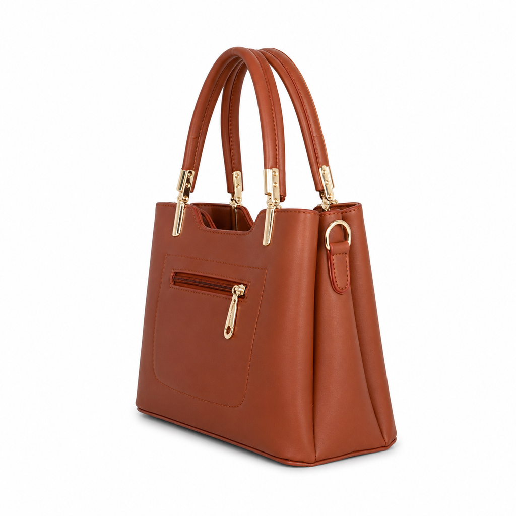 Crimson Elegance Rust Brown
