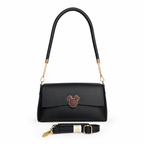Noir Charm Shoulder Bag
