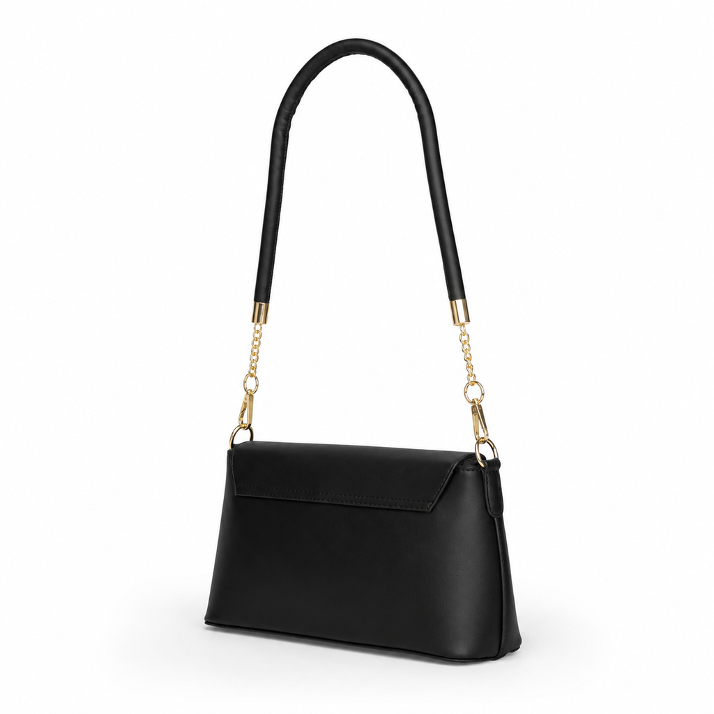 Noir Charm Shoulder Bag
