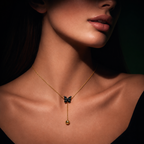 Glamvii Butterfly Drop Necklace
