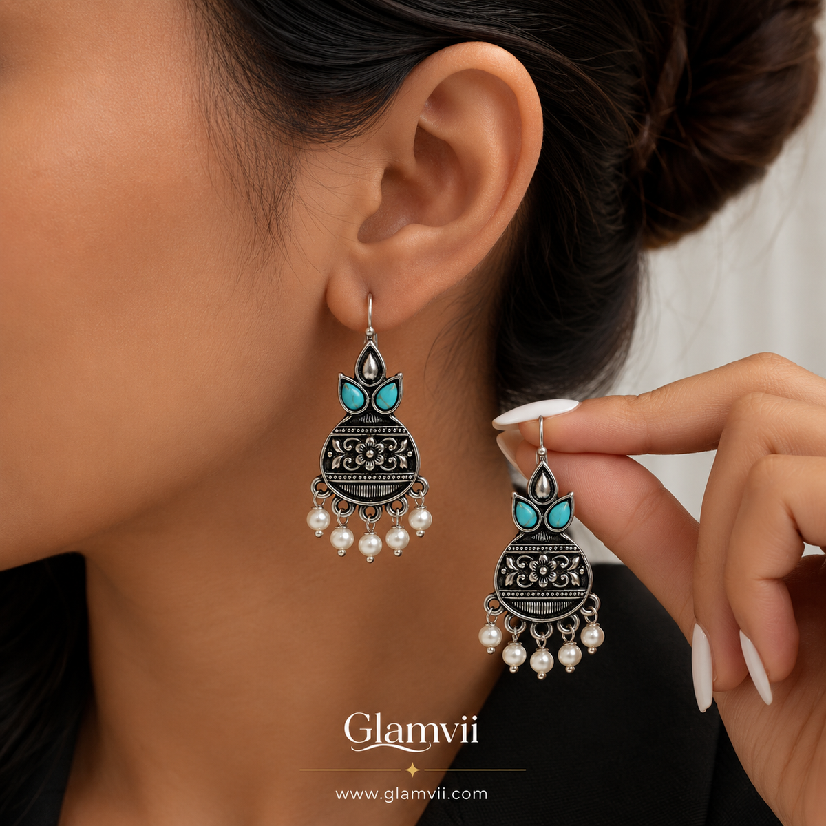 Silver Drop Earrings