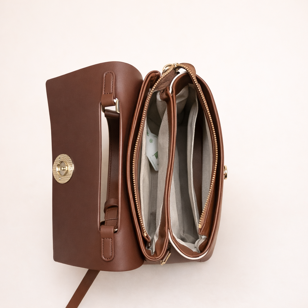 Classic Dual-Tone Structured Satchel