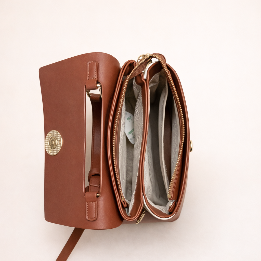 Classic Dual-Tone Structured Satchel